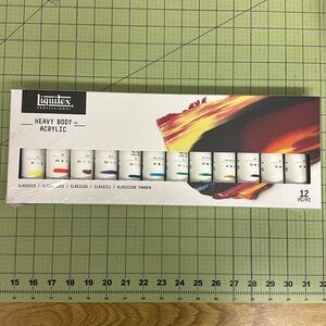 Liquified professional heavy body acrylic paint 12 pack